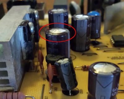 Example of a bad capacitor